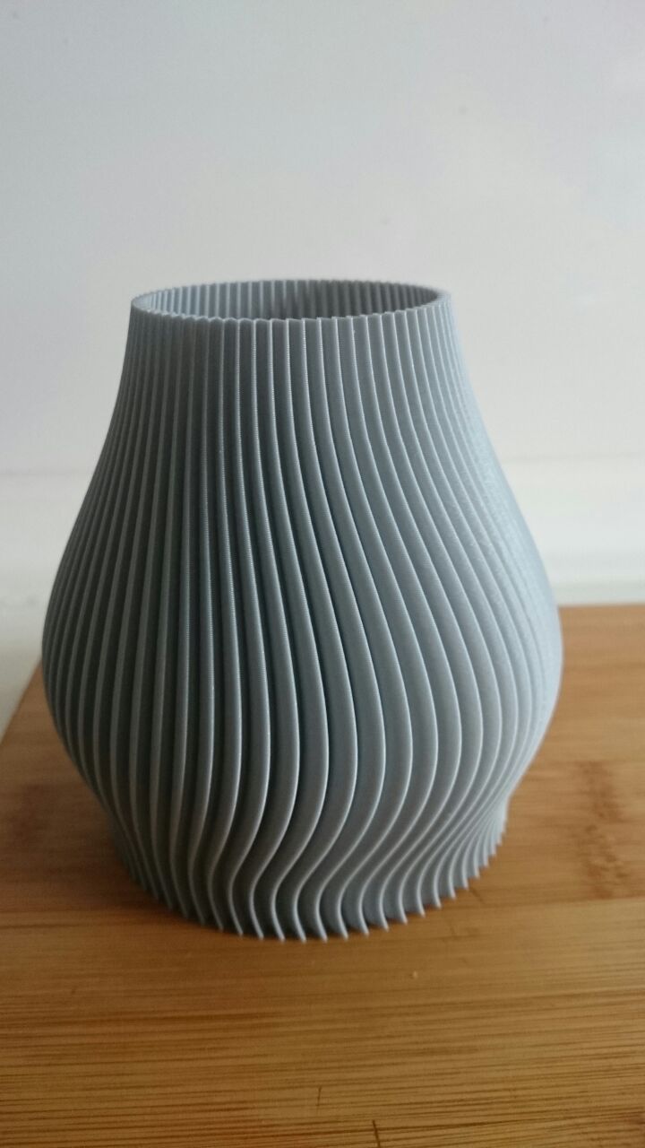 Ribbed Vase