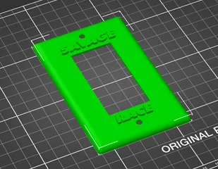 Savage Race branded light switch plate - 2 color