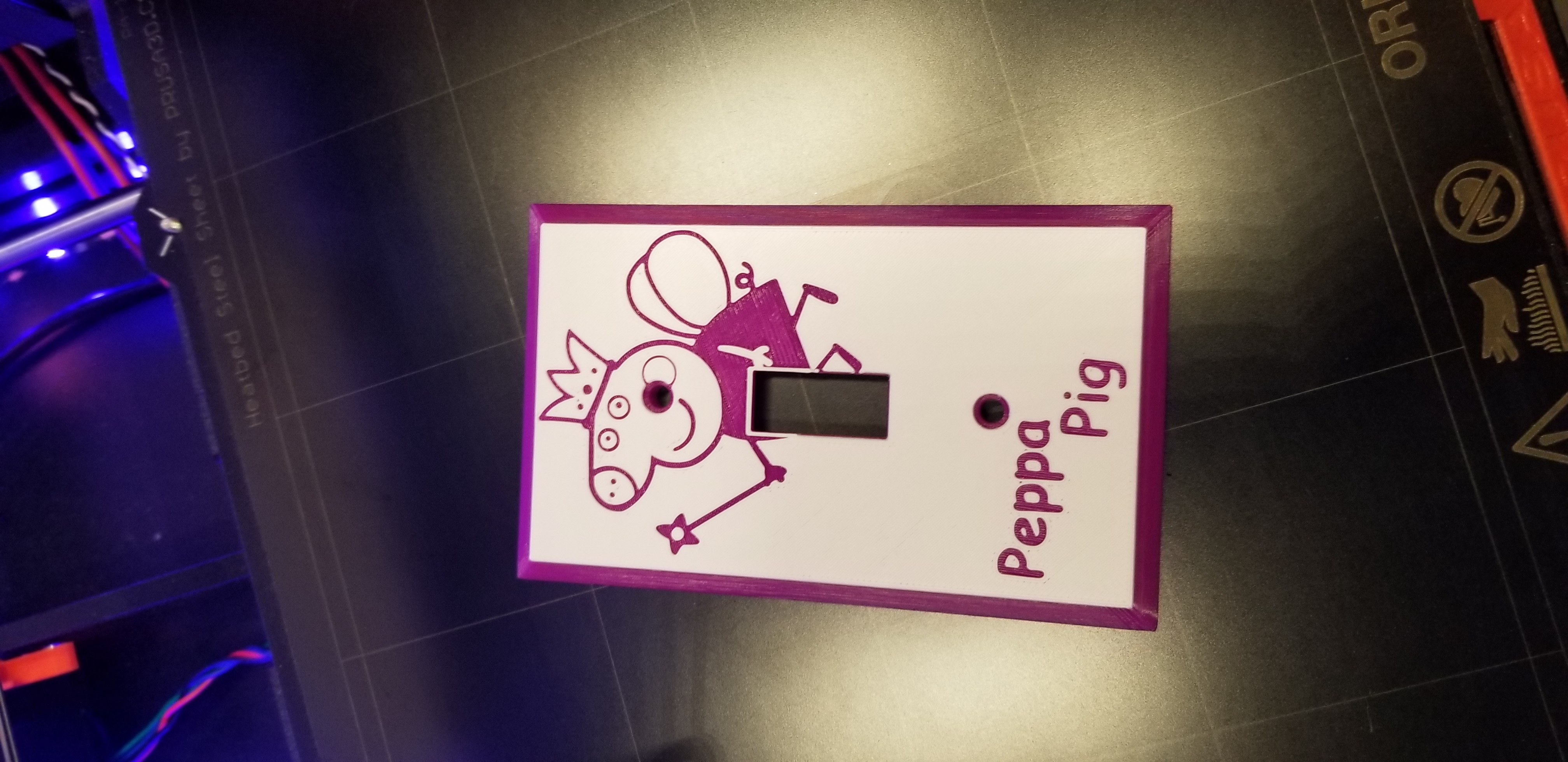 peppaPig princess lightswitch cover