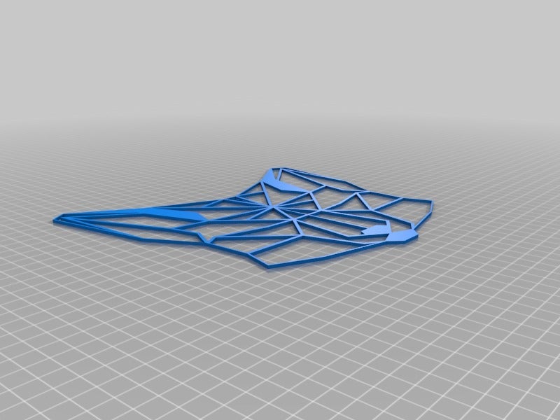 Miniatura 2 do modelo 3D 2D Fox (Low Poly)