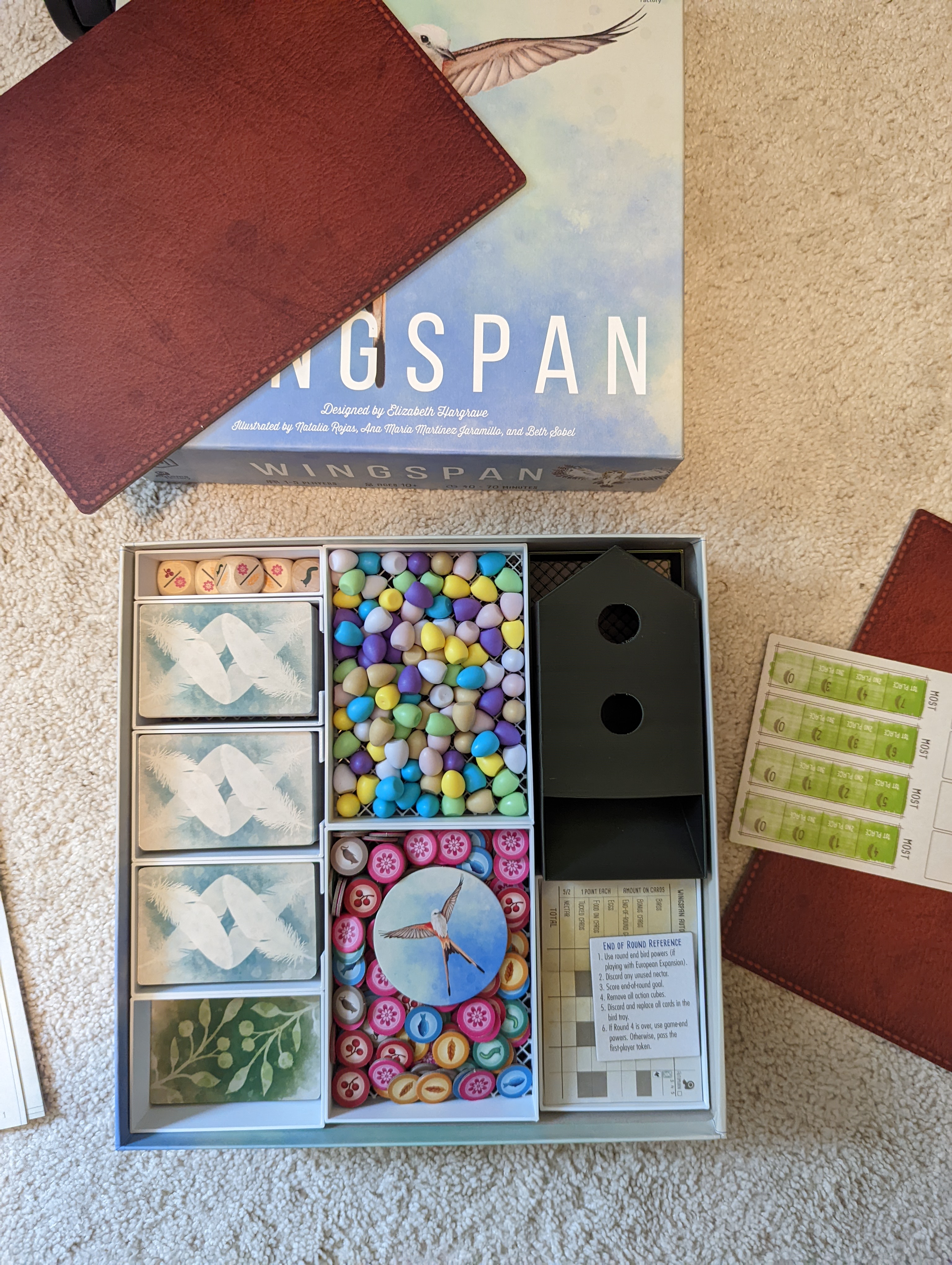 Wingspan organizer - all expansions
