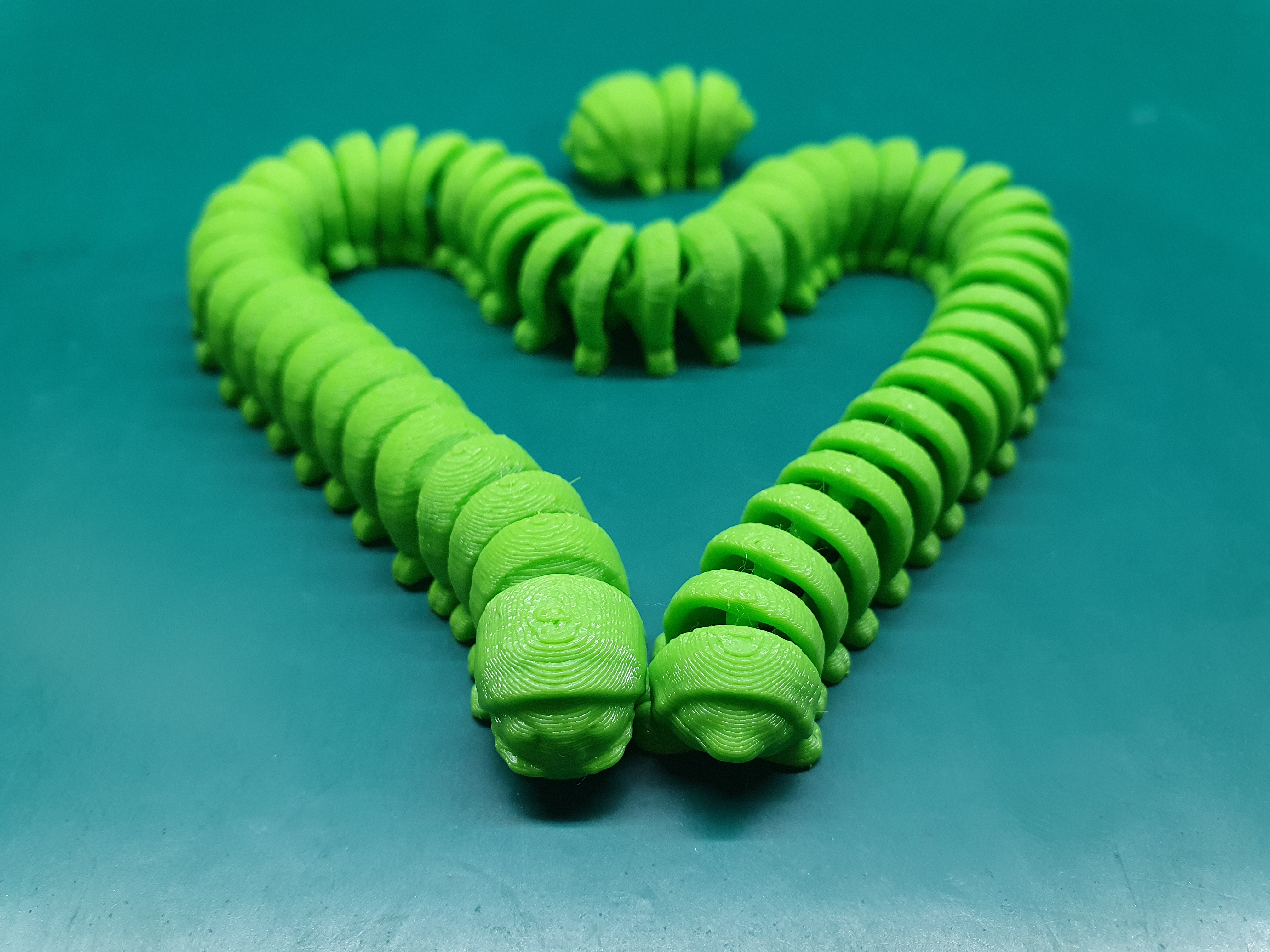 🐛Loong Millipede: Print in place, articulated, support free, multiple lengths, optimized.