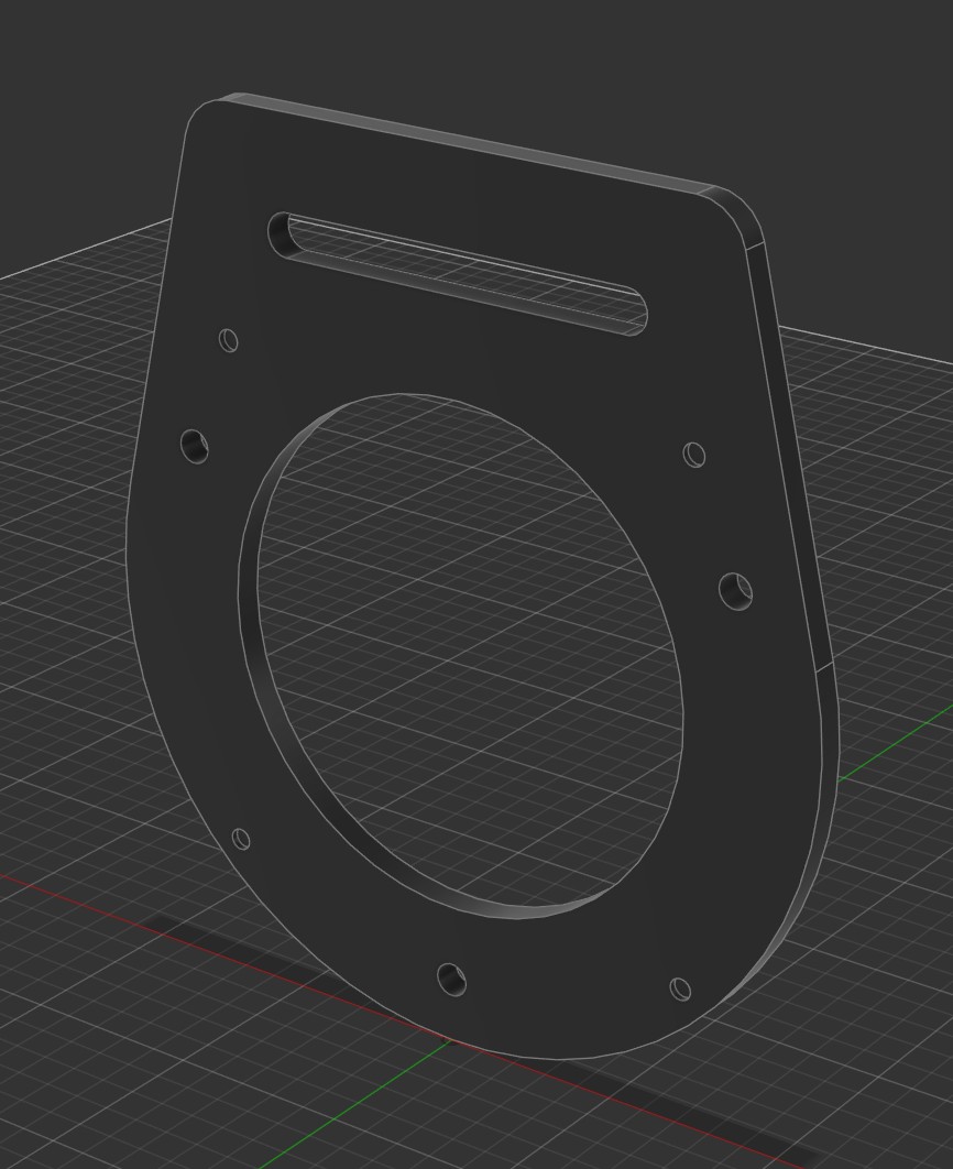 Backplate for Piper PA-28 Vent Diverter