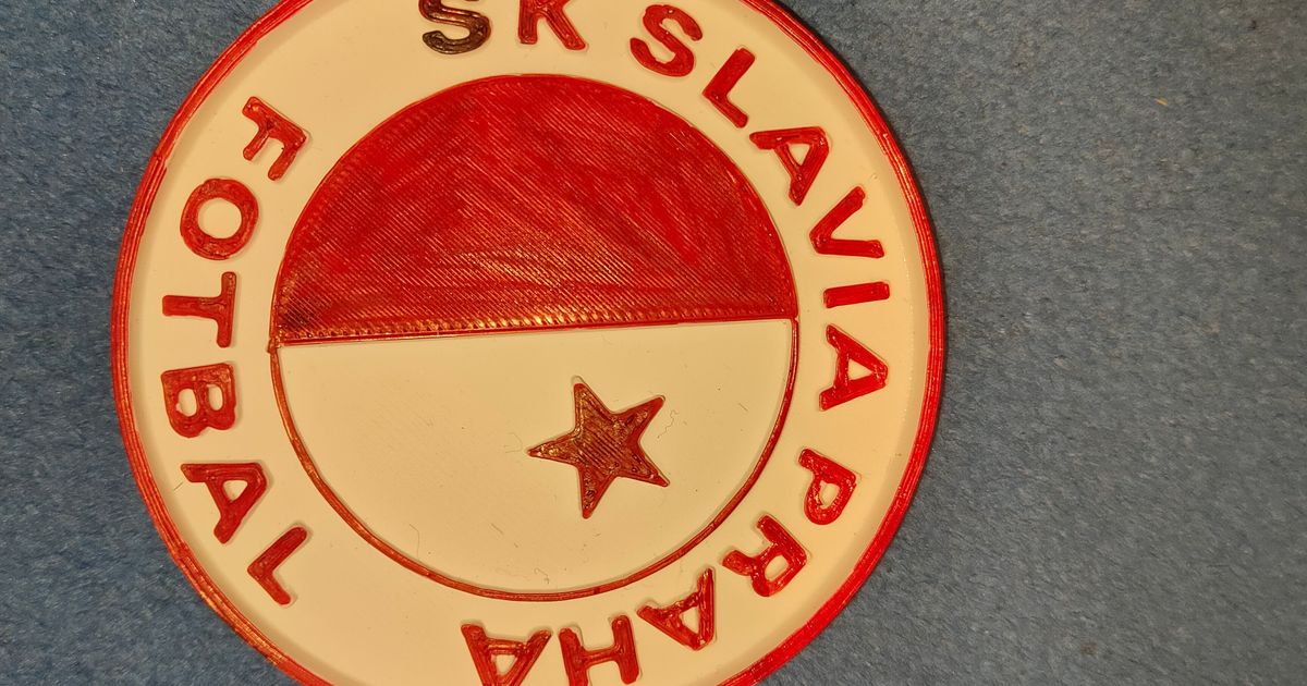 SK Slavia Praha podtácek by Matessjk | Download free STL model ...