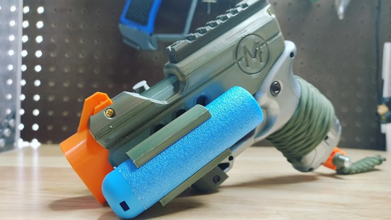 3D Printed 3 5 7 or 11 Round Mega Dart Holder for Nerf 