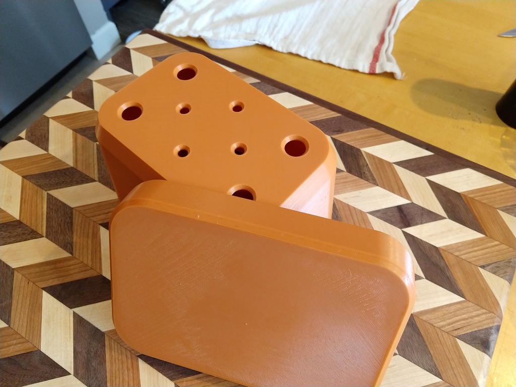 Miniatura 5 do modelo 3D Rectangular flower pot