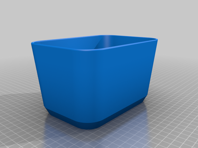 Miniatura 6 do modelo 3D Rectangular flower pot