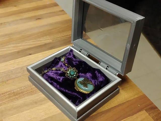 PET window hinged display box.