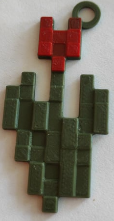minecraft keychain tulip two colours