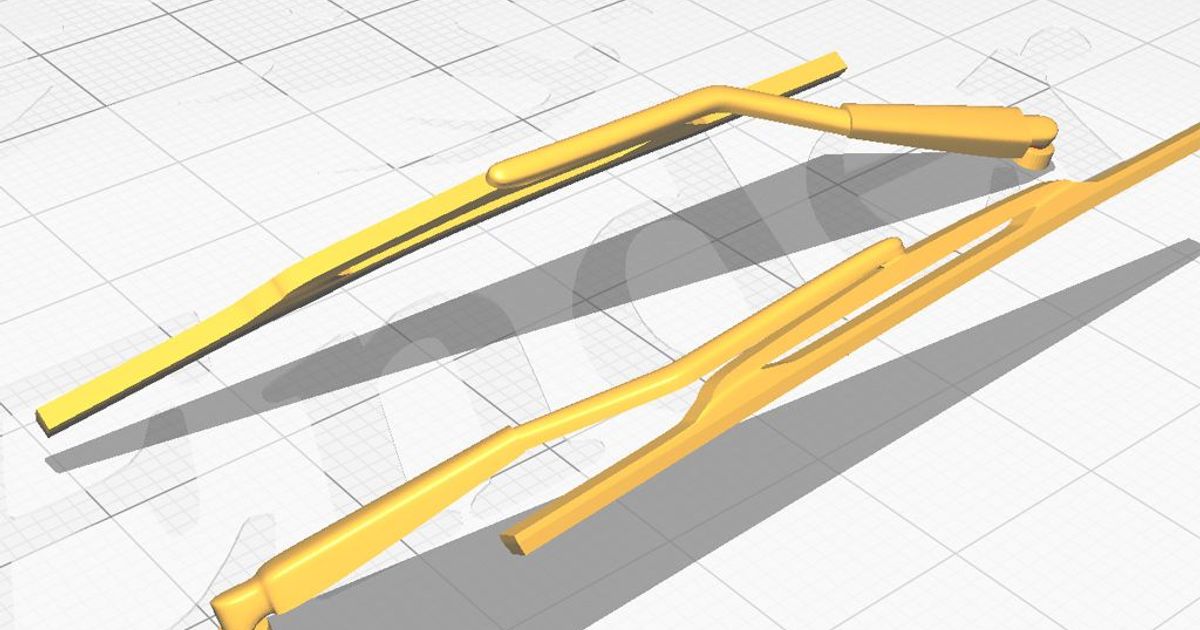 scale windscreen wipers by Lemsko Download free STL model