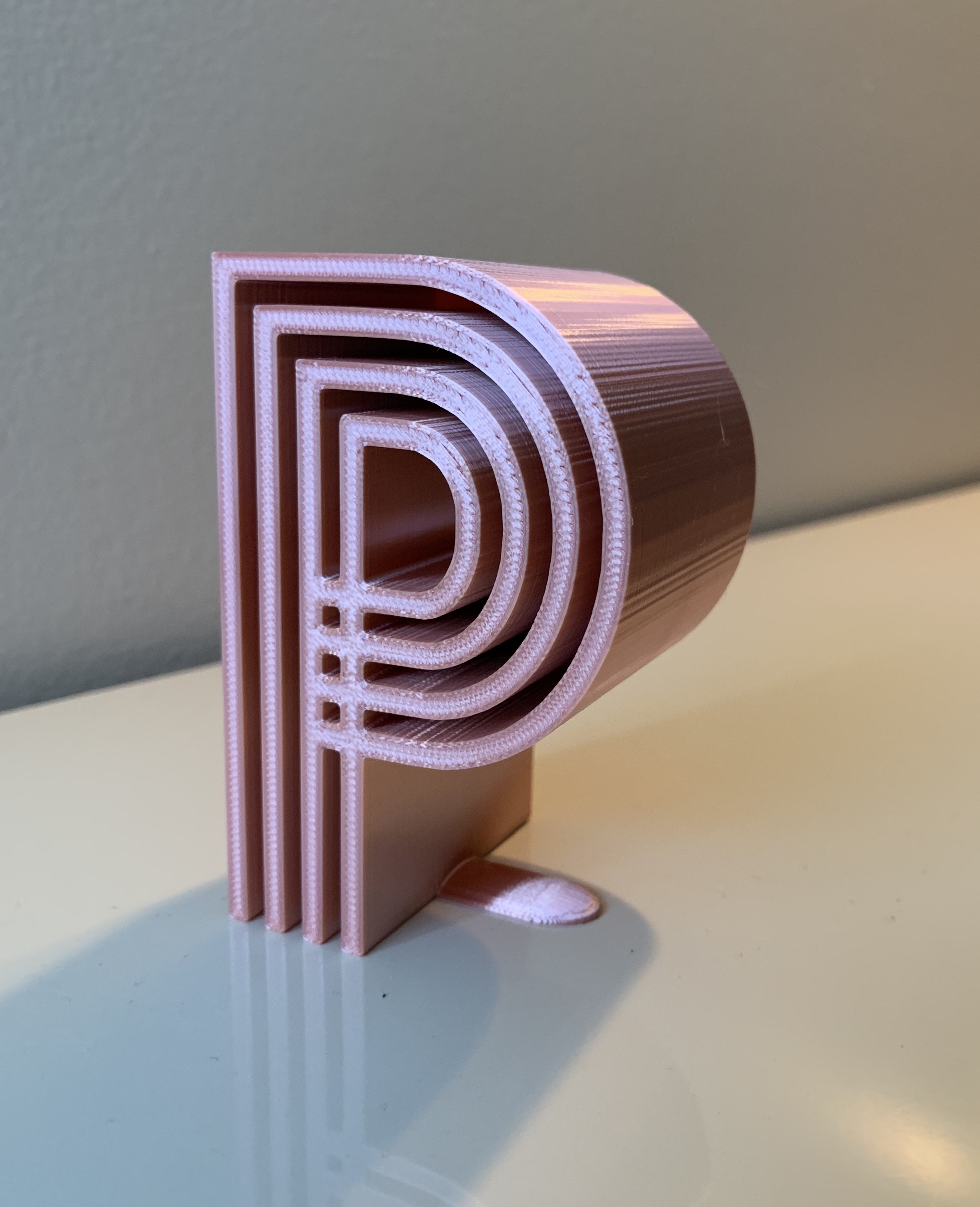 Decorative Block Initial 'P'