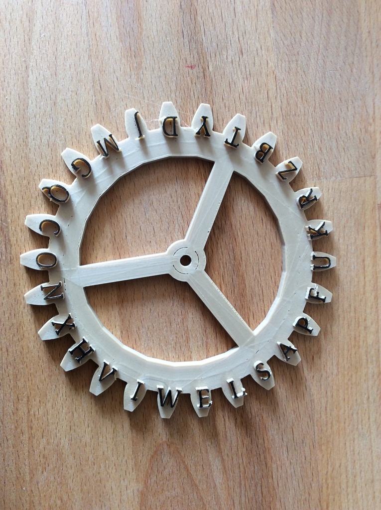 Miniatura 10 do modelo 3D Enigma wheels