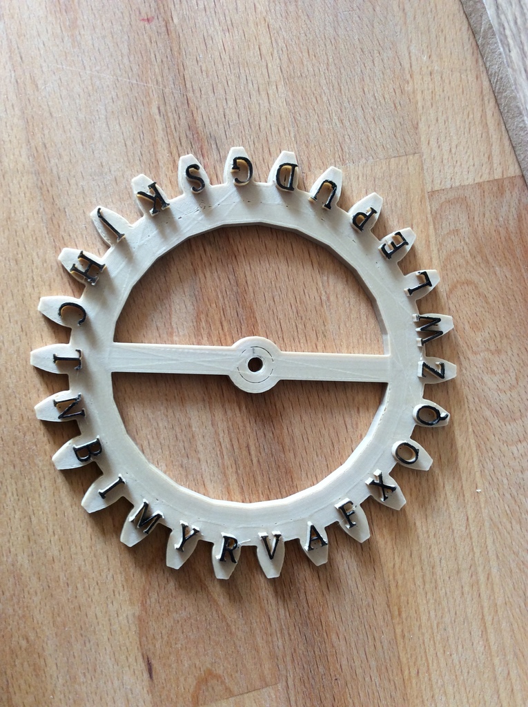 Miniatura 8 do modelo 3D Enigma wheels