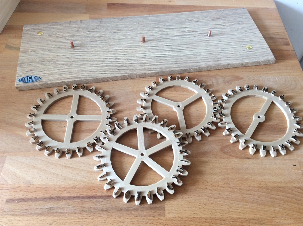 Miniatura 9 do modelo 3D Enigma wheels