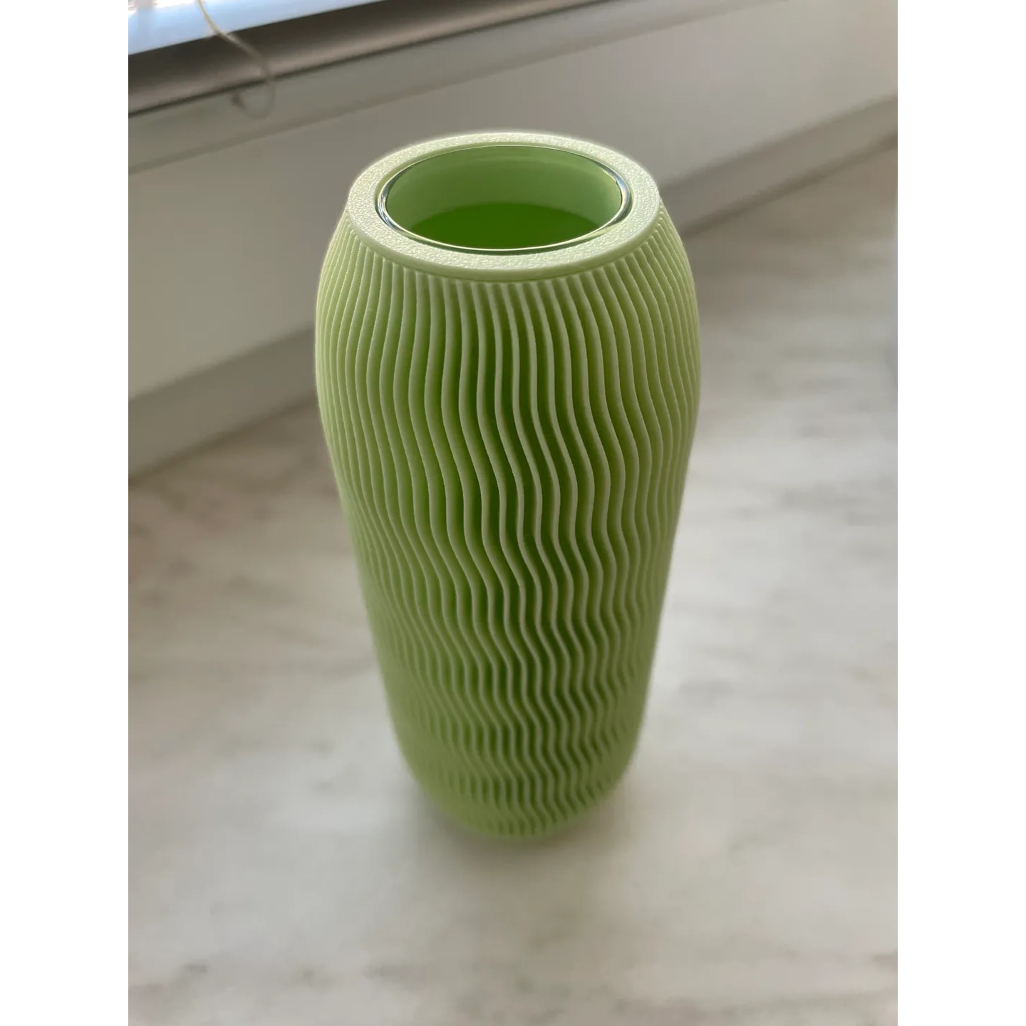 Spiral Vase with Custom Glass Tube
