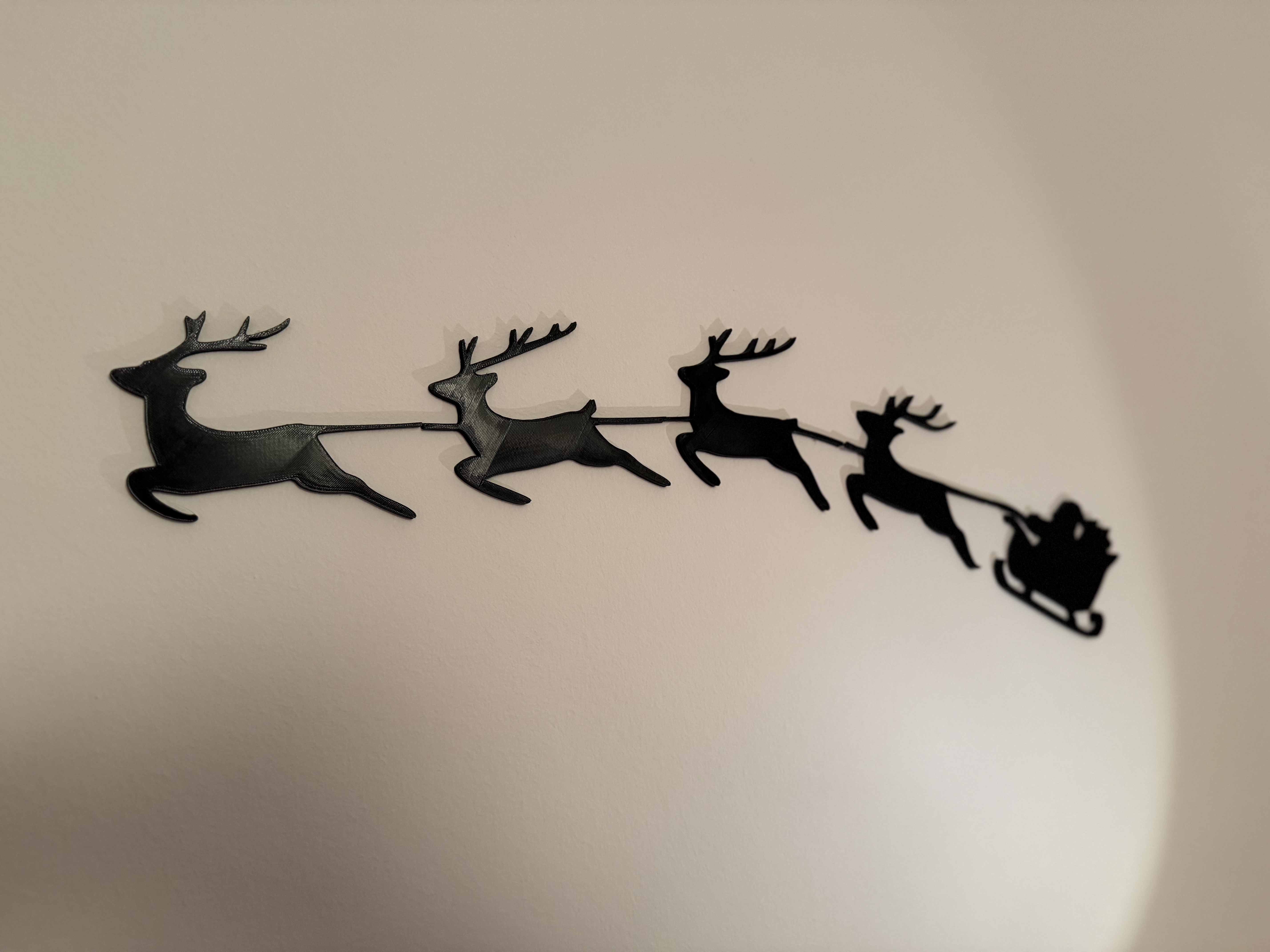 Santa Sleigh Silhouette