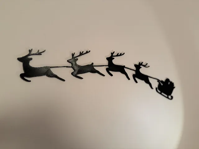 Santa Sleigh Silhouette