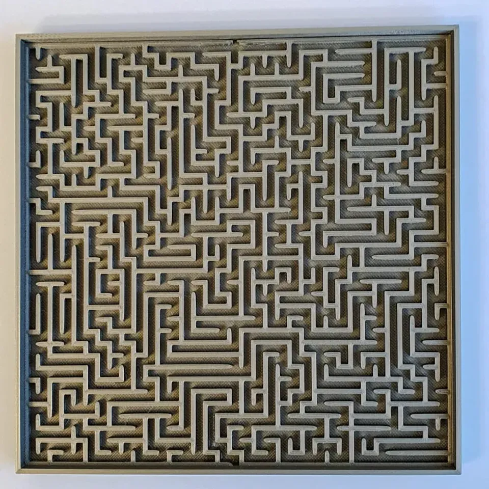 3d Model Of 25x25 Rectangular Maze