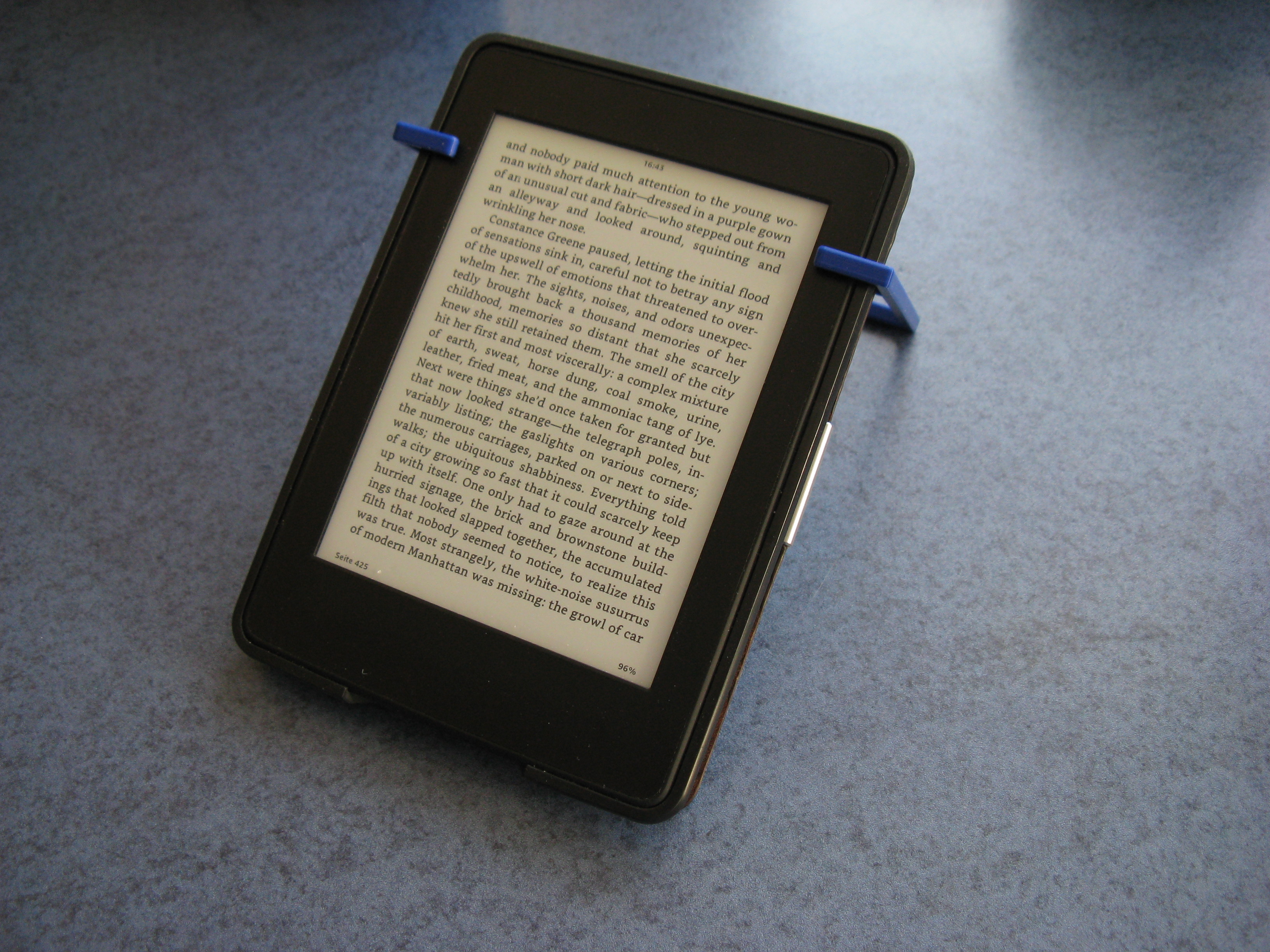 Book cover Kindle stand