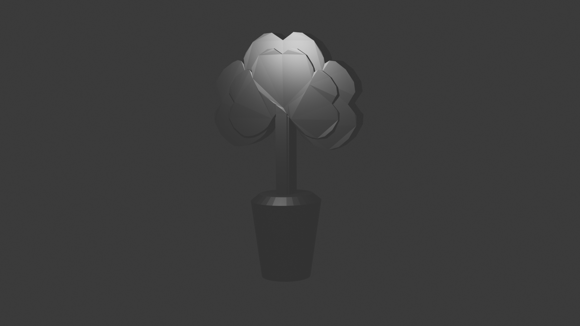 Shamrock Desk Decor — Low Poly Bundle |  4, 6, 8 and 13 inch | Hollow | STL Files