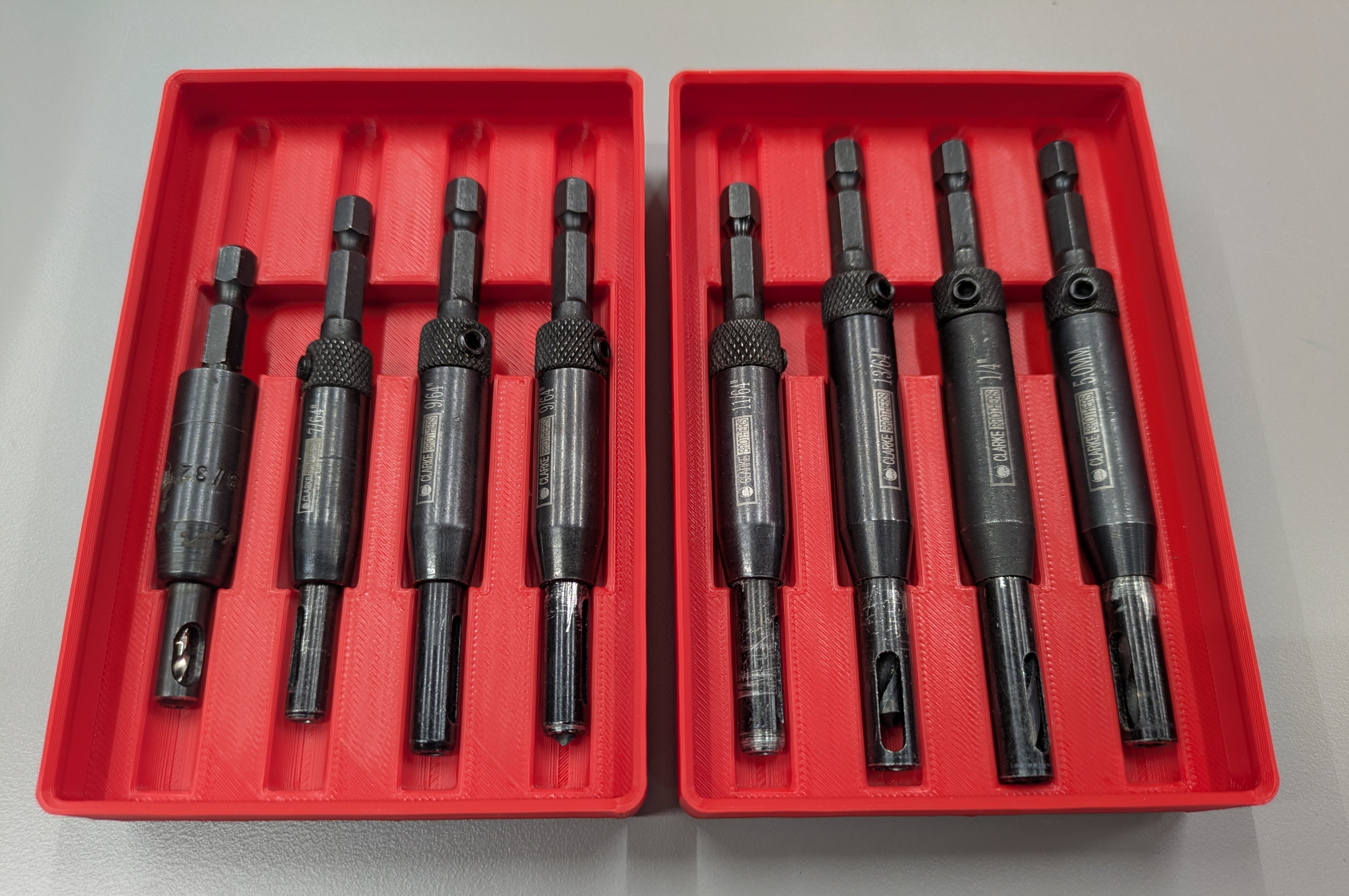 Vix self centering drill bits Gridfinity