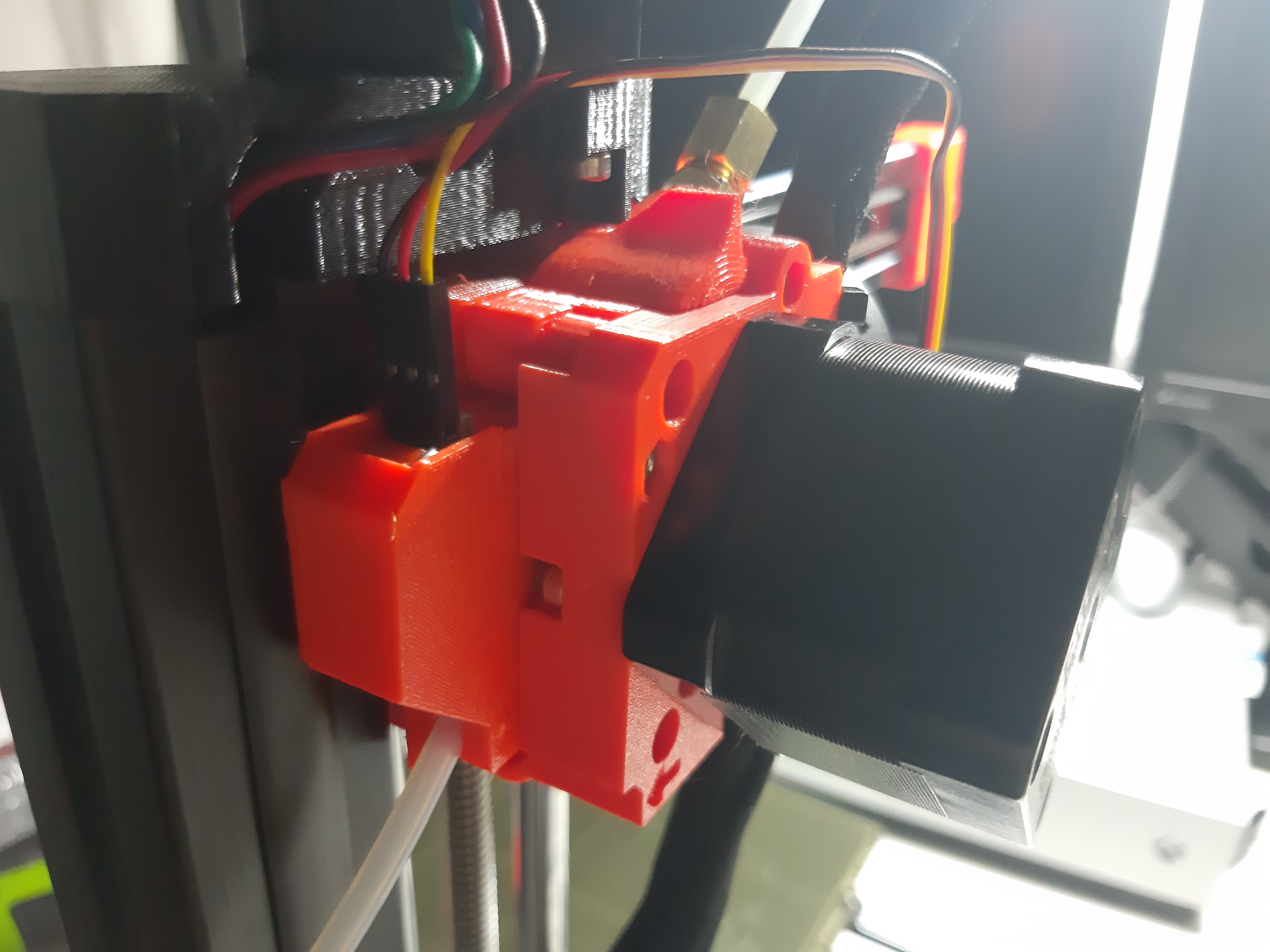 Prusa Mini rear extruder part with filament sensor