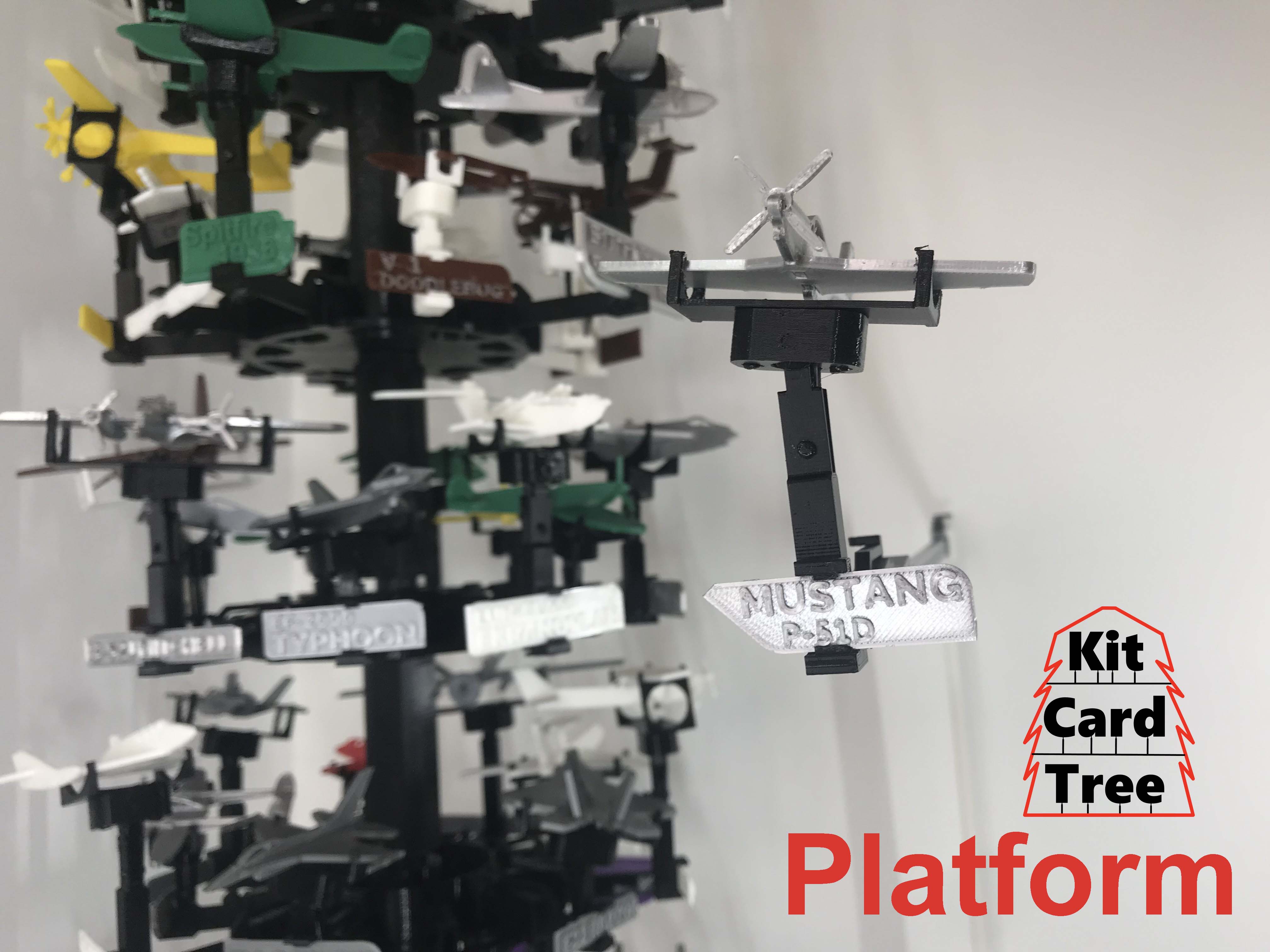 Kit Card Tree platform for P-51D Mustang by Nakozen