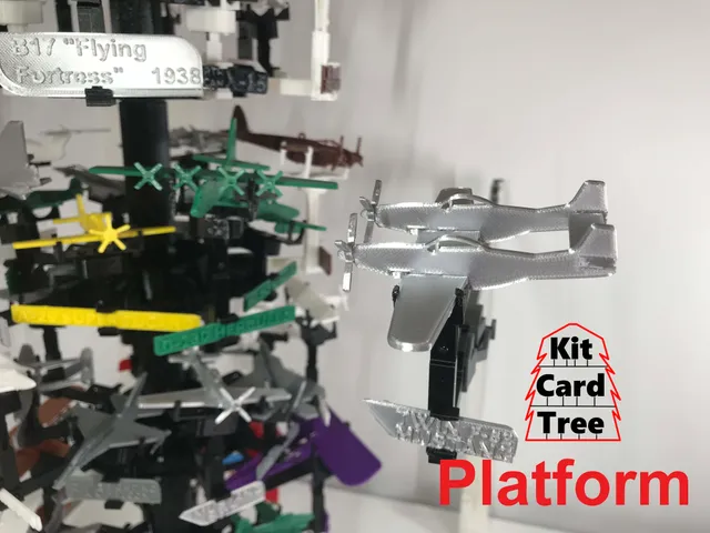 Kit Card Tree platform for F-82 Twin Mustang by Nakozen