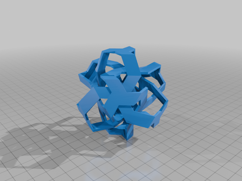 The 5 ROELOFS-PLATONIC POLYKNOTS (complete set)