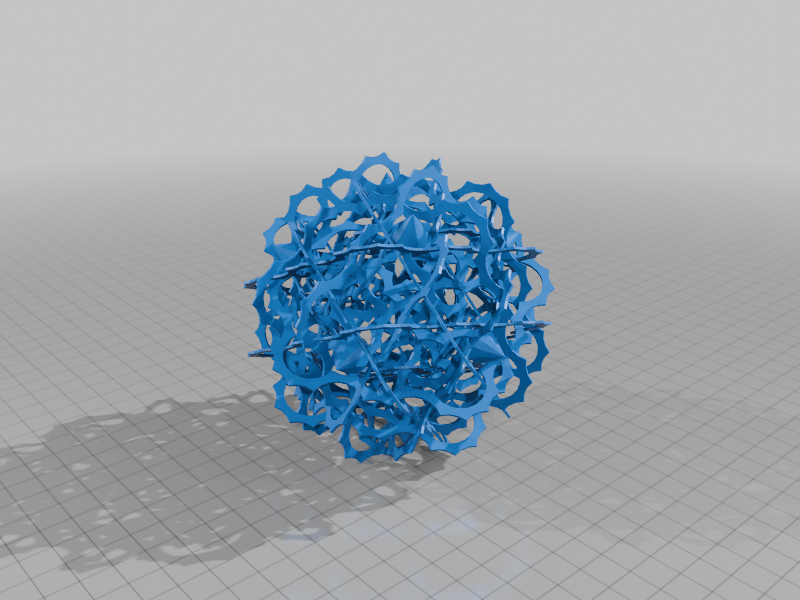 NESTED ESCHER STAR DODECAHEDRAL POLYLINKNOT 3