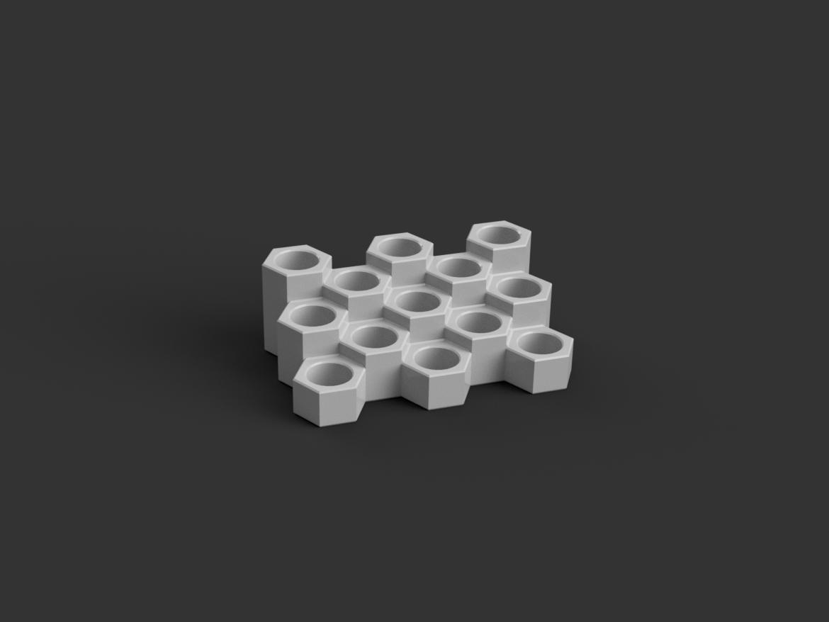 AAA Battery Holder Different Sizes Triple A Hexagon Battery Storage