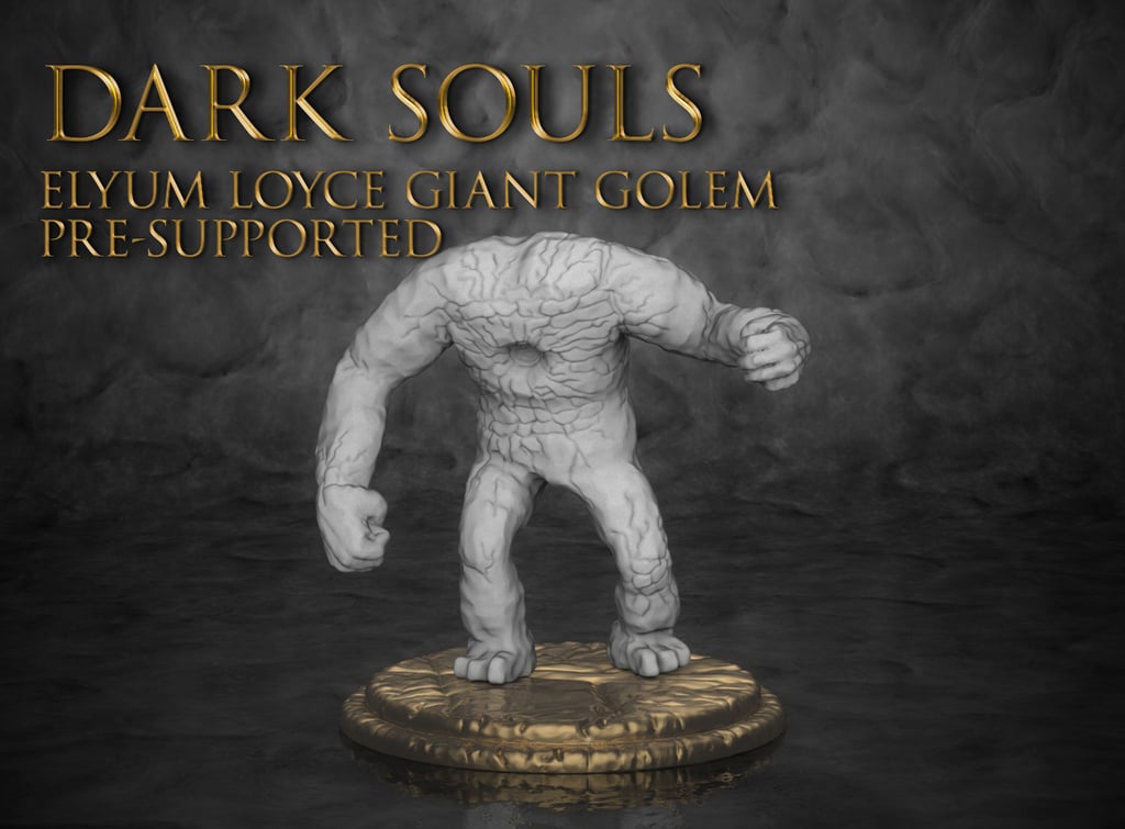 Dark souls 2 - Elyum Loyce Giant Golem (clay golem)
