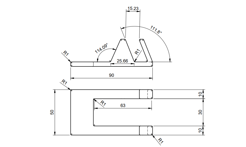 Easy-print phone stand