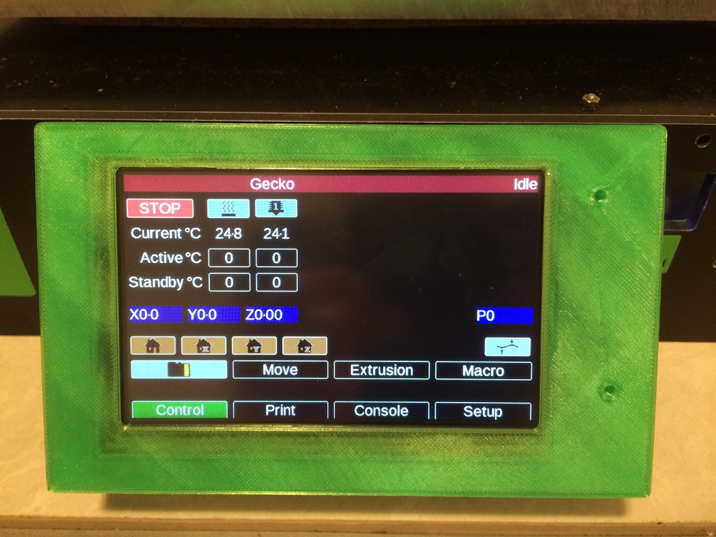 east3D Gecko duetwifi mount and 5" panel-due housing