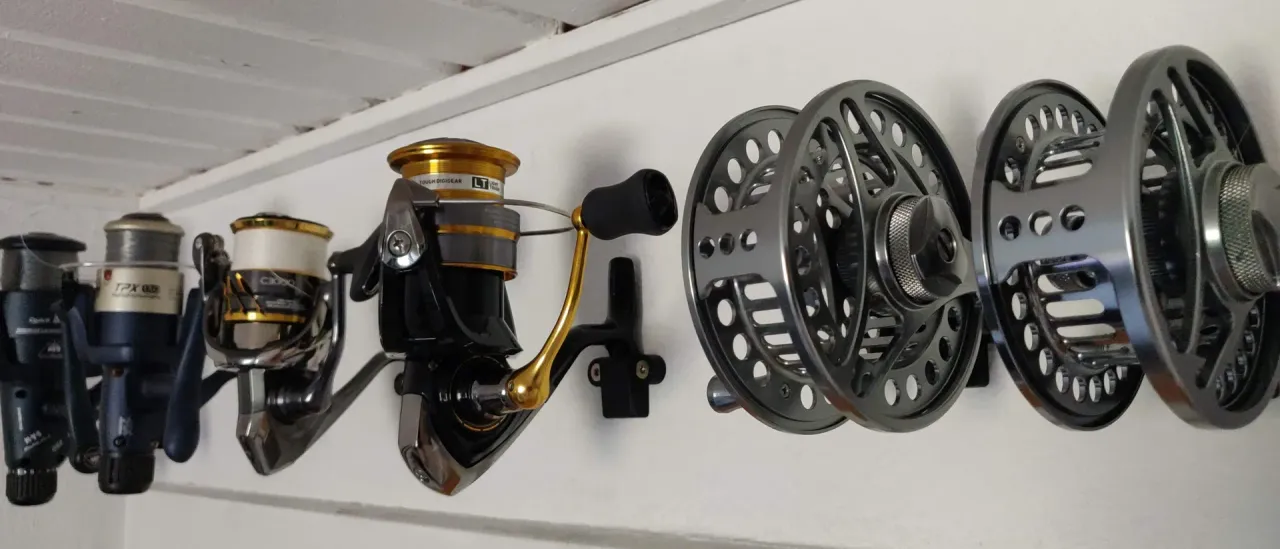Fishing Reel wall mount by Lajo | Download free STL model | Printables.com