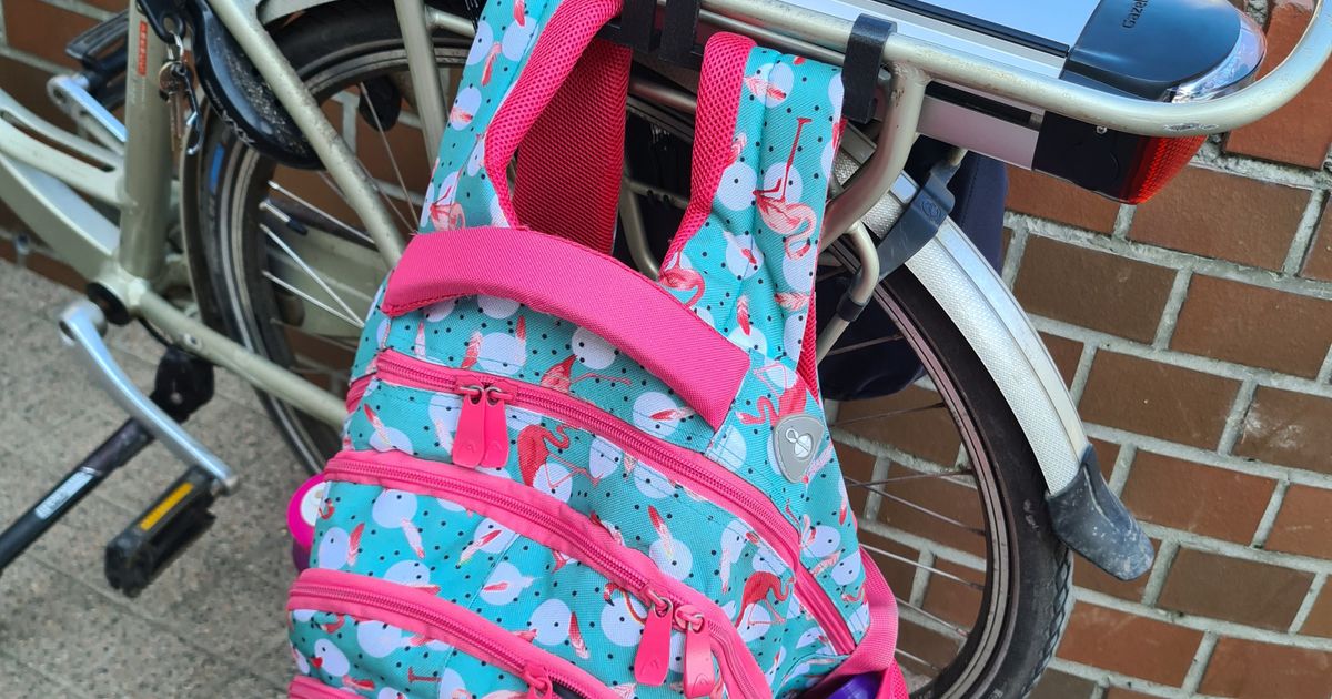 Bicycle rack adapter for backpacks use any backpack as a pannier by