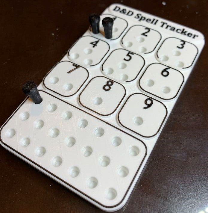 Miniatura 3 do modelo 3D D&D Spell Tracker
