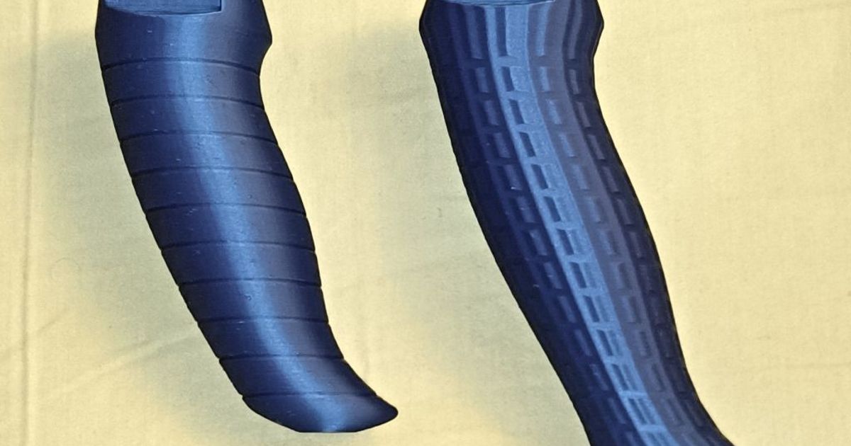 Ergonomic handle based on scientific study by Anachronist Download free STL model