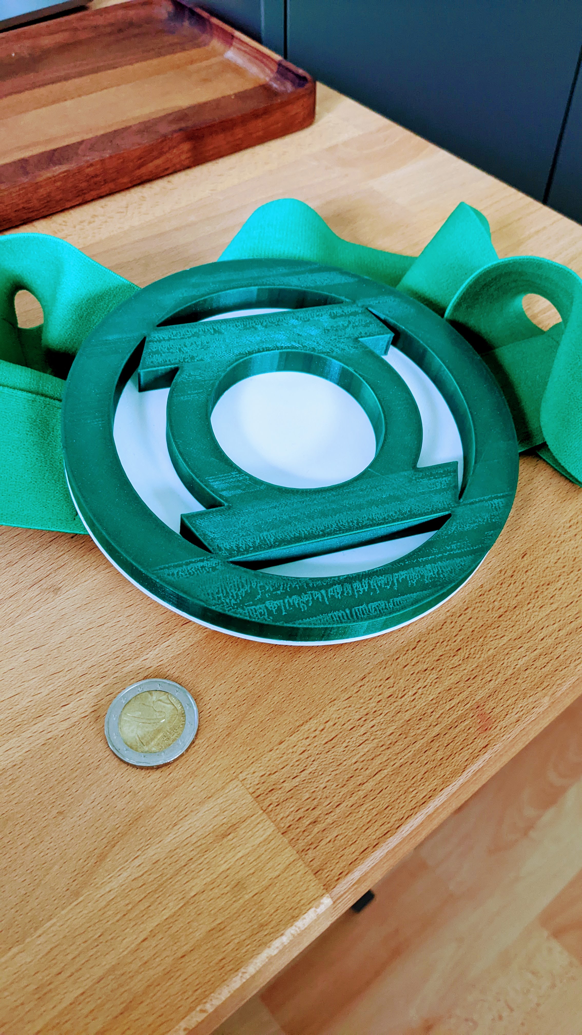 Green Lantern chest harness attachment