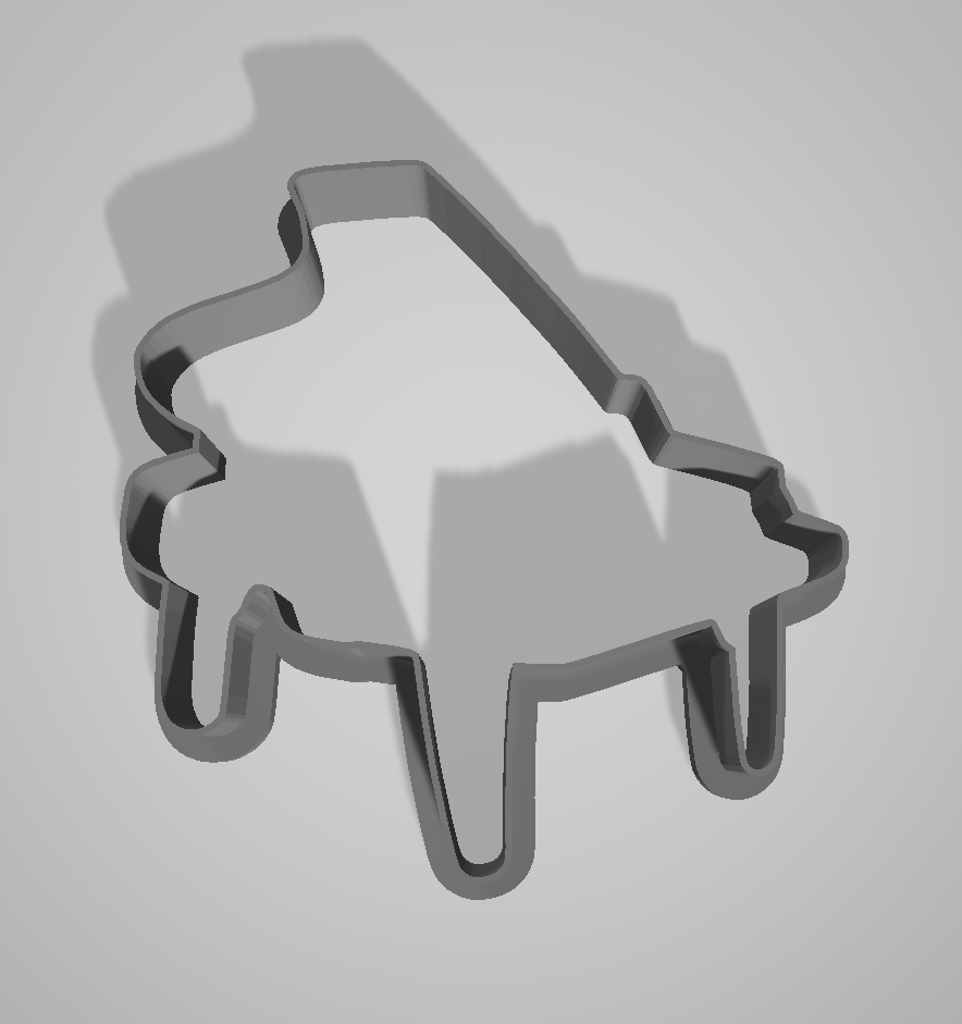 Baby Grand Piano Cookie Cutter