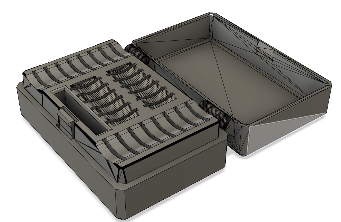 Hinged 28 Micro SD Card Holder by 3dBuzz Studios Download free STL model