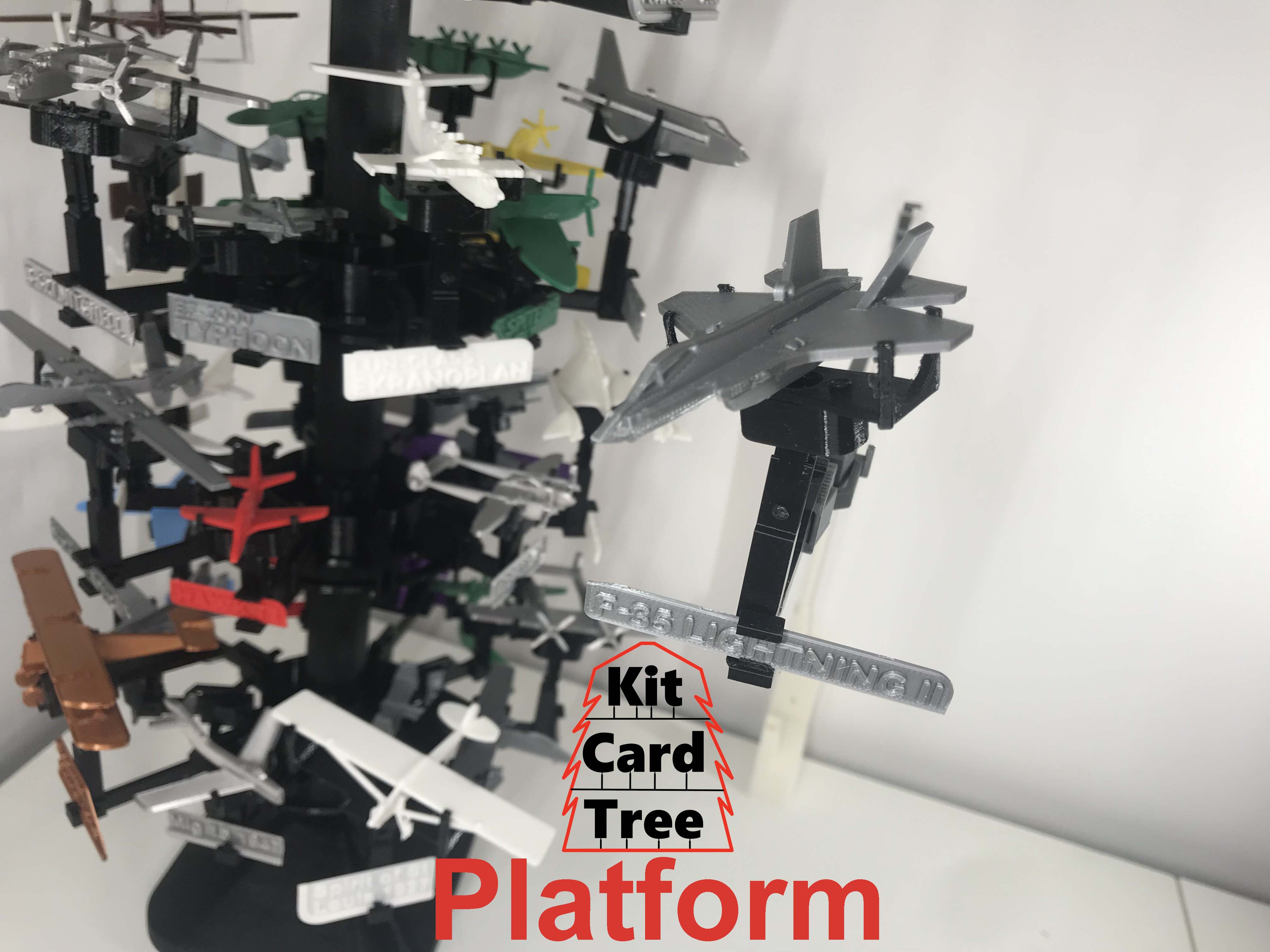 Kit Card Tree platform for F35 Lightning II by Nakozen 3D model thumbnail
