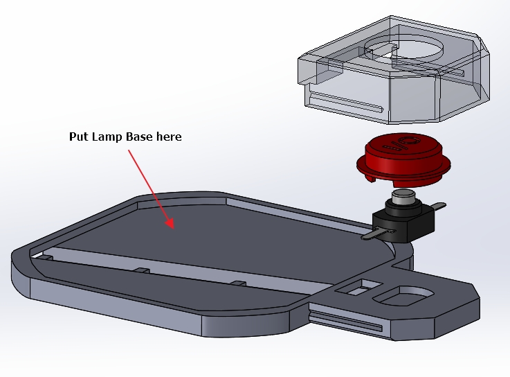 Miniatura 2 do modelo 3D #0016 Push Button Switch Housing