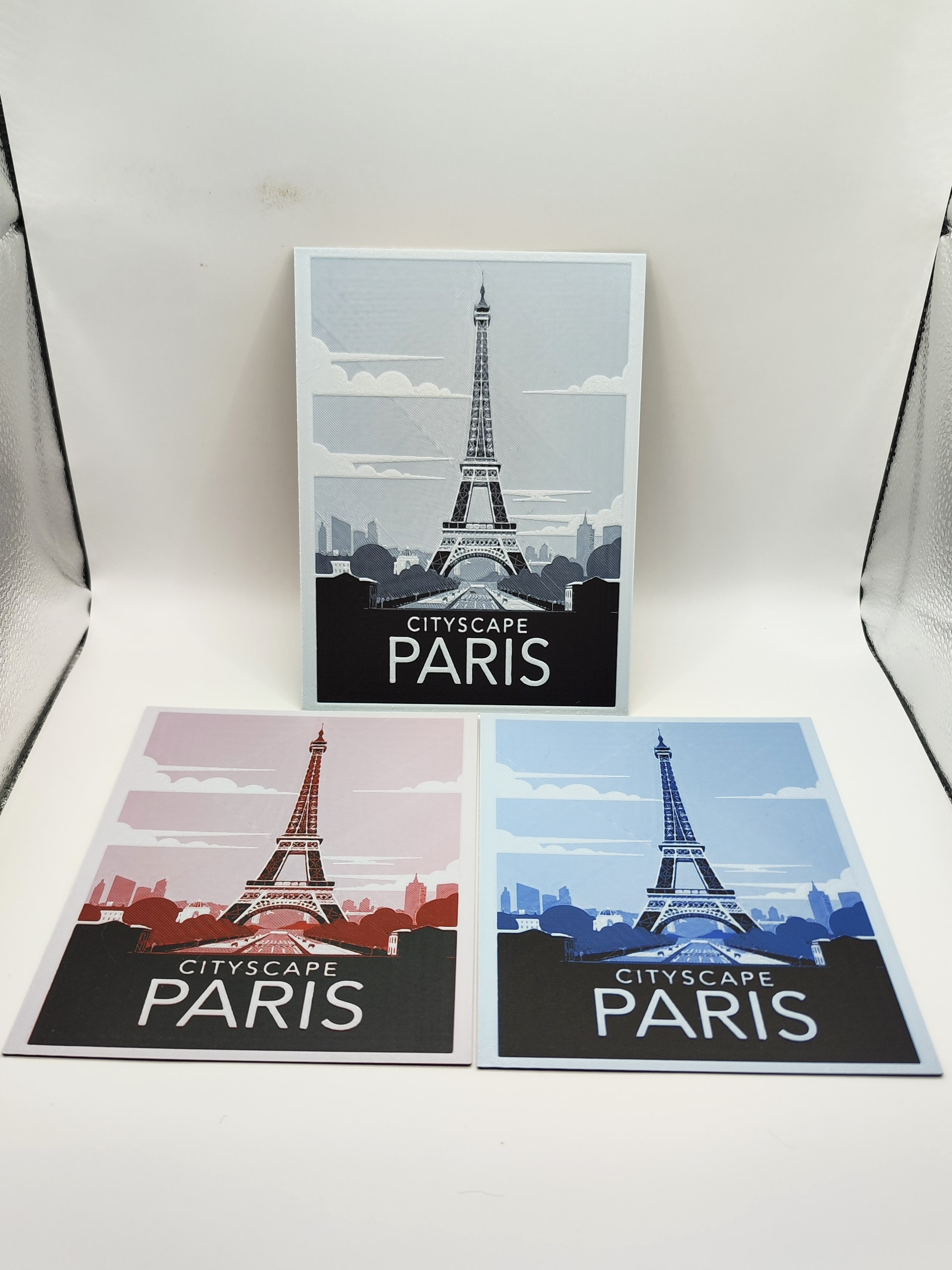 Paris travel poster - hueforge