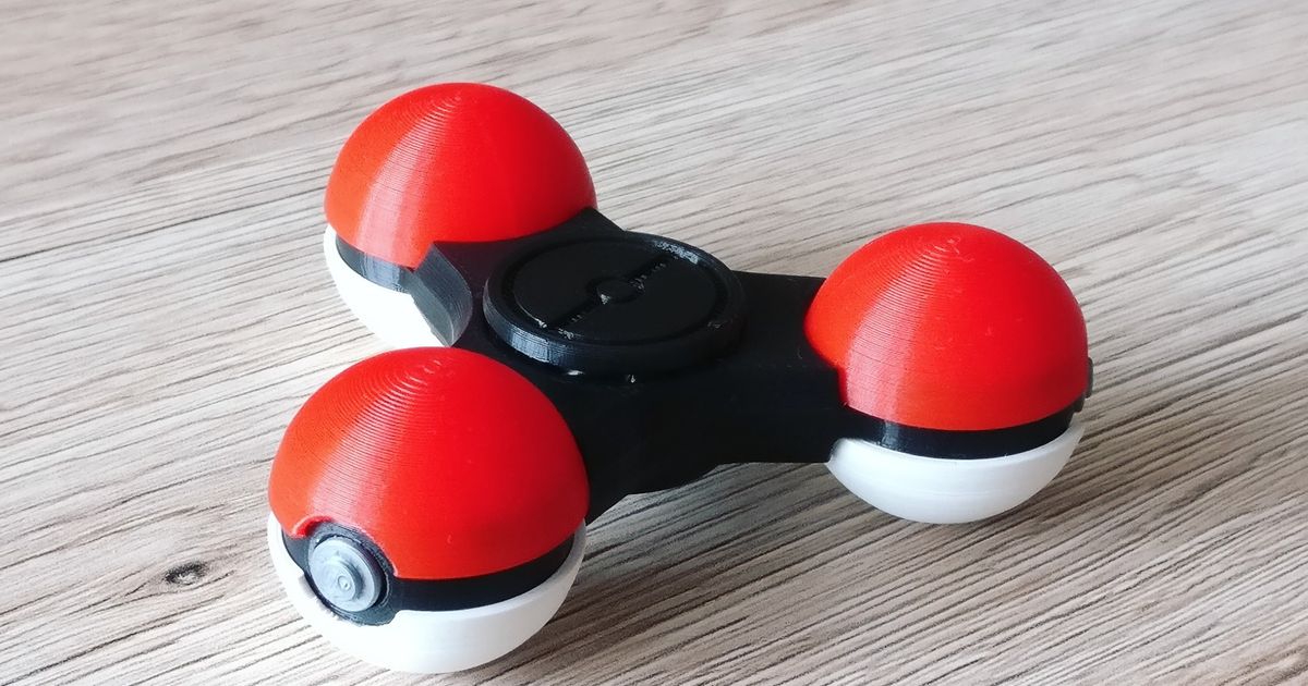 pokeball fidget spinner