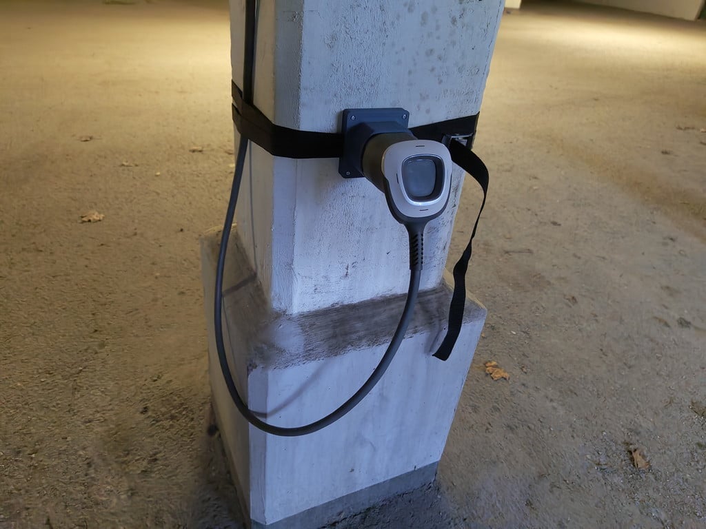 Type2 charge adapter hole-free mounting adapter 