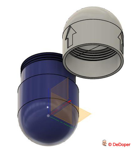 Miniatura 4 do modelo 3D Travel pillbox