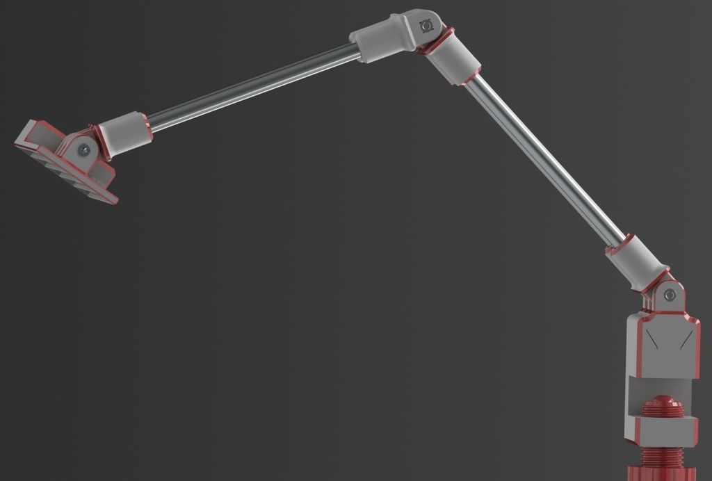 Articulated led desk lamp by Maspat971 Download free STL model