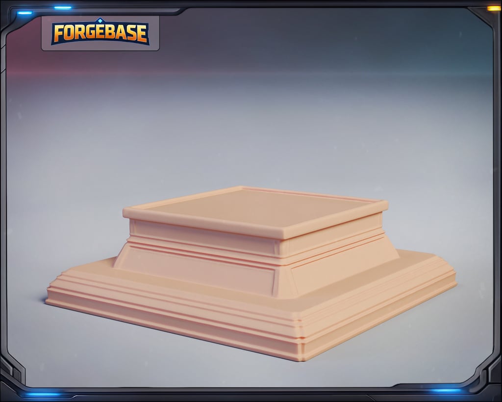 Miniatura 8 do modelo 3D Base Square Basic