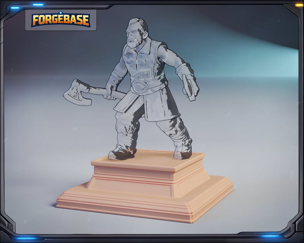 Miniatura 1 do modelo 3D Base Square Basic